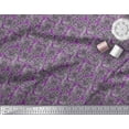 thumbnail image 2 of Soimoi Rayon Fabric Leaves & Floral Block Print Fabric by Yard 56 Inch Wide, 2 of 3