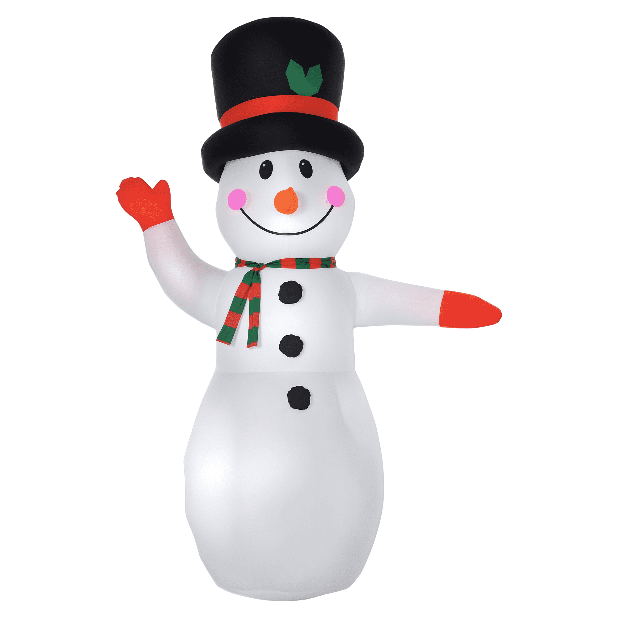 6ft Inflatable Snowman with LED Lights IP44 Waterproof Outdoor Yard Christmas Decoration