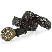 Faded Glory - Braided Belt With Embellished Buckle