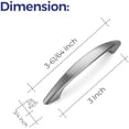 thumbnail image 3 of 30 Pack 3 Inch Kitchen Cabinet Handles Satin Nickel Cabinet Pulls Brushed Nickel Drawer Pulls Kitchen Cabinet Hardware Kitchen Handles for Cabinets Cupboard Handles Drawer Handles Satin Nickel Satin, 3 of 5