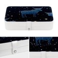 thumbnail image 4 of Constellation PU Leather Jewelry Display Organizer Box with Removable Compartment, Portable Jewelry Organizer, 4 of 6