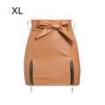 thumbnail image 3 of Sonducket de cintura alta de verano para mujer, fiesta para niñas, banquete, viaje, senderismo, escuela, faldas de algodón a la moda, Prendas para la parte inferior del cuerpo Caqui SG, 3 of 6