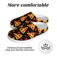thumbnail image 6 of Zufioo Cartoon Pizza Print Adult TPR Cotton Slippers,Winter Home Cotton Slippers Suitable for Adults, Men and Women, Indoor and Outdoor-46/47, 6 of 7