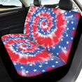 thumbnail image 4 of Pzuqiu American Flag Tie-Dye Style Durable Car Seat Covers Full Set, for Van Seats SUV Seats Vehicle Seats Suitable for Most Sedans Truck, 4 of 10