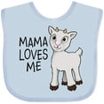 thumbnail image 3 of Inktastic Mama Loves Me Cute Goat Boys or Girls Baby Bib, 3 of 4