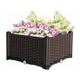 thumbnail image 4 of PURELY- Plastic Garden Bed Planter Kit For Vegetables Flower Herbs Grow Brown Outdoor, 4 of 6