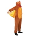 thumbnail image 2 of PJKOBMJ Unisex Adult Onesie Pajamas Animal One Piece Costume Cosplay Sleepwear Long Sleeve Zip Up Hooded Blanket Sleep (Orange S), 2 of 9
