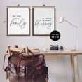 thumbnail image 3 of Stupell Industries Life's Greatest Blessing Quote Typography Painting Brown Floater Framed Canvas Art Print Wall Art, 25 x 31, Set of 2, 3 of 9