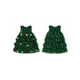 thumbnail image 2 of BemeyourBBs Girls Christmas Dress Sleeveless  Stars Layered Tulle Dress with Bells, 2 of 9