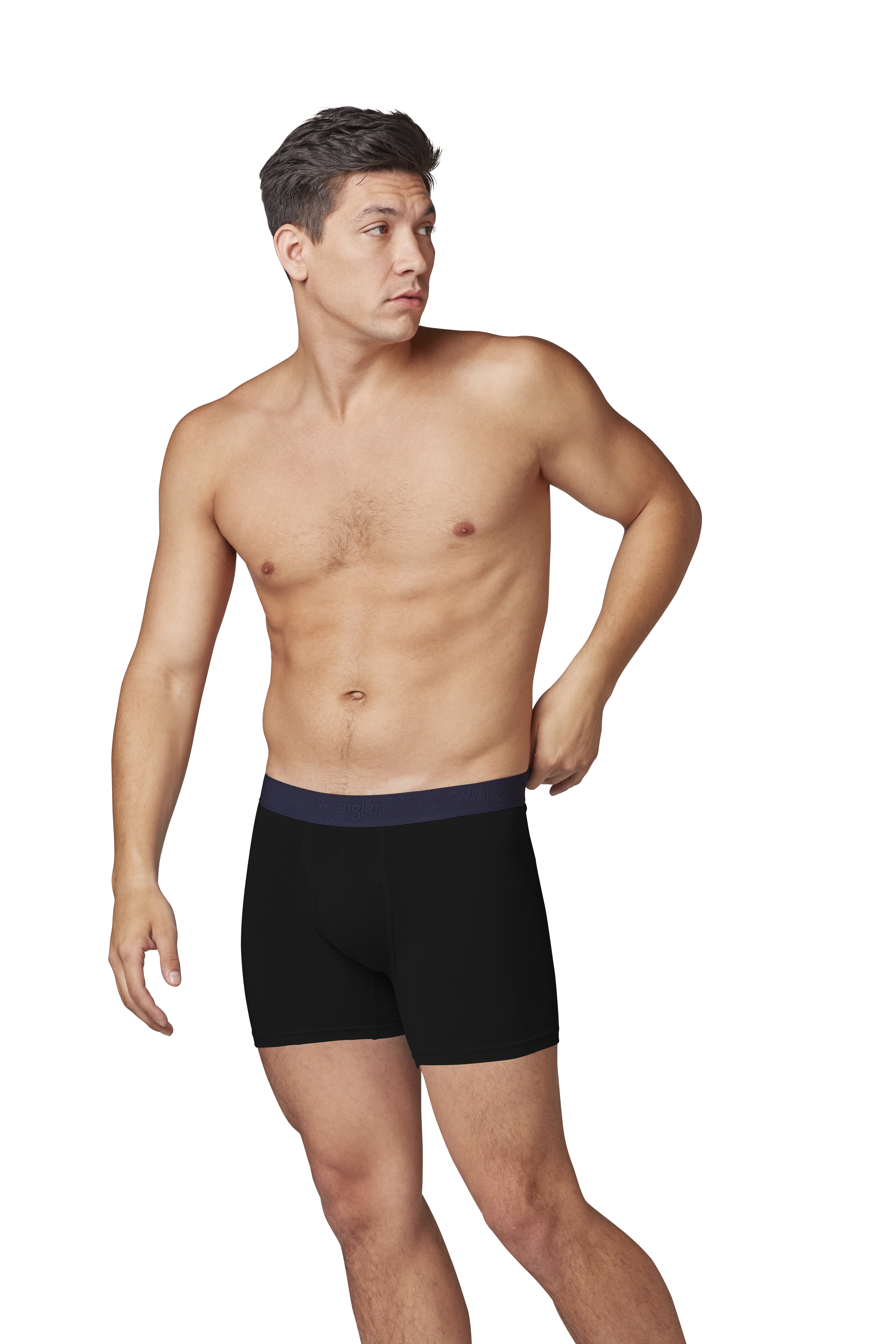 Wrangler Men’s Supima ComfortFlex Stretch Boxer Briefs, 6-Pack