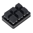 thumbnail image 1 of Teclado Mecánico Macro Con Una Mano, Tipo C, Acrílico ABS Con Cable, Fácil Configuración, Teclado USB De 6 Teclas, 4 Teclas NKRO Para El Trabajo, 1 of 7
