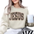 thumbnail image 4 of Jesus Camo Print Sweatshirt – Christian Faith Sweater for Men and Women, Religious Outdoor Style Top, Spiritual Graphic Crewneck, 4 of 7