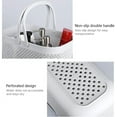 thumbnail image 3 of Linqz Plastic Storage Baskets with Handles, Shower Caddy Organizer for Bathroom & Kitchen, Grey, 3 of 8