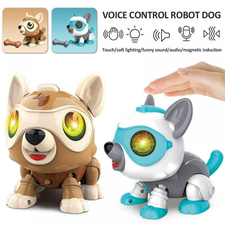 Interactive Puppy - Smart Pet, Electronic Robot Dog Toys for Age 3 4 5 6 7  8 Year Old Girls, Gifts Idea for Kids, Voice Control＆Intelligent Talking 