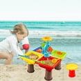 thumbnail image 4 of de arena y agua para bebés, portátil para interiores y exteriores, actividad iños y niñas, juguetes de 21 piezas, acc Los 45x45x45cm Yotijar Juguetes de playa, 4 of 9