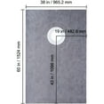 thumbnail image 5 of VEVOR Shower Curb Kit, 38"x60" Watertight Shower Curb Overlay with 4" ABS Offset Bonding Flange, 4" Stainless Steel Grate, 2 Cuttable Shower Curb and Trowel, Shower Pan Slope Sticks Fit for Bathroom, 5 of 9