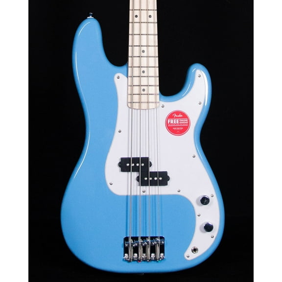 Squier Sonic Precision Bass - Maple Fingerboard - White Pickguard - California Blue - 833