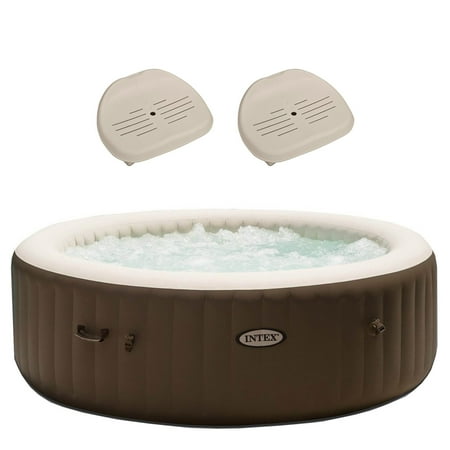 Intex PureSpa 6-Person Inflatable Jet Hot Tub w/ Seat For Hot Tub (2 Pack)