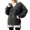 Dark Gray, variant on Knit Sweater Winter Warm Soft Turtleneck Pullover Casual Loose Fit Long Sleeve Crewneck Top For Fall Season Comfort Outfits