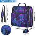 thumbnail image 2 of FORMRS Zipper Binder with Shoulder Strap 2-inch Ring 500 Sheet Capacity File Bag, Purple Mushrooms Pattern, 2 of 5