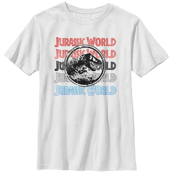 Boy's Jurassic World: Fallen Kingdom Logo Text Graphic Tee White Large