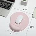 thumbnail image 5 of Mr. Pen- Ergonomic Mouse Pad with Wrist Rest, Blush Pink Breathable Fabric with Memory Foam Cushion, 5 of 8