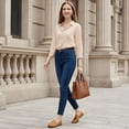 thumbnail image 6 of Ecetana Women's Penny Loafers Slip-Ons Flats Business Dress Shoes Lightweight Walking Driving Shoes, 6 of 6