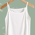 thumbnail image 4 of Teylalorva Girls Cami Tank Tops Square Neck Sleeveless Comfort Soft Kids Summer Casual Fashion Underwear White Size 6, 4 of 5