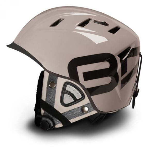 Briko 10.0 Contest Ski Helmet Slope Style Stone with Contest Ears Large 59-60 CM by SOGEN SPORTS INC.