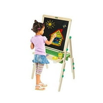 Crayola Deluxe Kids Wooden Art Easel & Supplies, Ages 3, 4, 5, 6