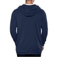 thumbnail image 5 of qafoshin Full-Zip Hoodies for Men Casual Trendy Solid Color Long Sleeve Loose Fit Fall Sweatshirt Jackets with Pockets, 5 of 7