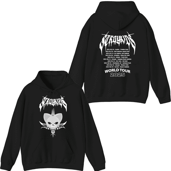 Stray Kids Merch 2025 World Tour I.N Hoodie Fashion Unisex Men Women Long Sleeve Pullover Tops