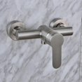 thumbnail image 2 of Stainless Steel Wall-mounted Shower Mixer Tap With Single Lever Control Ceramic Cartridge, 2 of 4