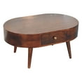thumbnail image 6 of Artisan Furniture Solid Wood California Walnut Rounded Coffee Table, 6 of 10