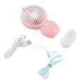 thumbnail image 1 of Mini ventilador de refrigeración de escritorio portátil, ventiladores de mesa USB recargables (rosa), 1 unidad, 1 of 8