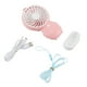 thumbnail image 1 of Mini ventilador de refrigeración de escritorio portátil, ventiladores de mesa USB recargables (rosa), 1 unidad, 1 of 8