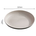 thumbnail image 3 of Plato de Fibra de Paja de Trigo | Juego de 4 platos/platos de cena/platos de menú degradables saludables de 22,3 cm, vajilla apta para microondas y lavavajillas, sin BPA y ecológica, 3 of 7