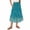 Blue, variant on Women's Floral Print Flowy Flared Maxi Skirt with Ruffle Hem, A-Line Elastic Waist Elegant Tiered Layered Bohemian Long Skirt for Casual Summer and Beach Events,Light Purple 2XL