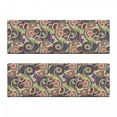 thumbnail image 2 of Abstract Bench Cushion Set of 2, Inspired Doodle Style Geometric Shapes Paisley Oriental Elements, Standard Size Foam Pad and Decorative Cover, Multicolor, by Ambesonne, 2 of 4