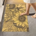 thumbnail image 2 of Dreamtimes Bathroom Rug Mats Vintage Sunflower Painting Print, Bath Mats for Bathroom Non-Slip Super Soft Absorbent Microfiber Bath Rugs, Bathroom Rugs for Bathroom Floor, Tub and Shower, 17.3"x13.4", 2 of 4