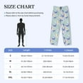 thumbnail image 6 of Kdxio Colorful Butterfly Print Men's Sleep Pajama Pant Lounge Pants with Pockets, 6 of 8