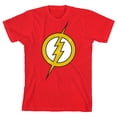 thumbnail image 4 of The Flash Lightning Bolt Emblem Youth Red Graphic Tee-XL, 4 of 6