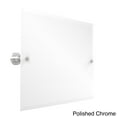 thumbnail image 3 of Frameless Landscape Rectangular Tilt Mirror with Beveled Edge in Satin Chrome, 3 of 5