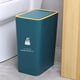 thumbnail image 4 of Bote de basura de gran capacidad Naiovety moderno con tapa suave Gris 10/12 L, 4 of 6
