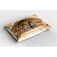 thumbnail image 2 of Ambesonne Rustic Pillow Sham 2 Pack, Medieval Door, 26"x20", Cream, 2 of 3