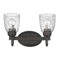 thumbnail image 2 of Golden Lighting Parrish 2-light Vanity in Rubbed Bronze, 2 of 7