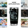 thumbnail image 2 of Seattle Tumbler Cup - Ideal Seattle Gifts for Men - 20 OZ Insulated Stainless Steel Coffee Travel Mug with Lid and Straw, 2 of 6