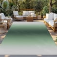 thumbnail image 2 of Green Grey Ombre Outdoor Rug for Patio/Deck/Porch, Non-Slip Large Area Rug 5 x 8 Ft, Farmhouse Gradient Minimalist Indoor Outdoor Rugs Washable Area Rugs, Reversible Camping Rug Carpet Runner, 2 of 8