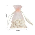 thumbnail image 3 of Efavormart 50PCS BLUSH Organza Gift Bag Drawstring Pouch Wedding Favors Bridal Shower Treat Jewelry Bags - 4"x6", 3 of 6