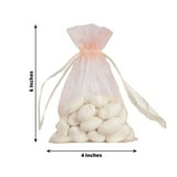 Efavormart 10PCS BLUSH Organza Gift Bag Drawstring Pouch Wedding Favors ...